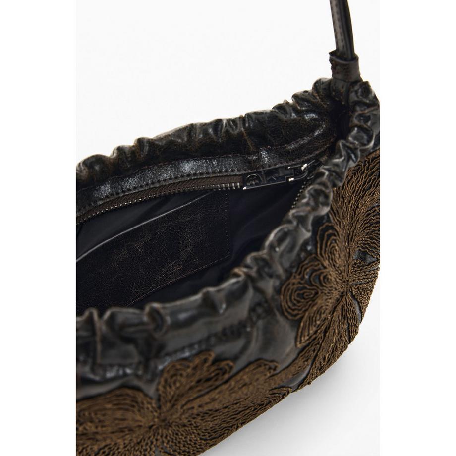 Desigual Sac bandoulière brodé floral  