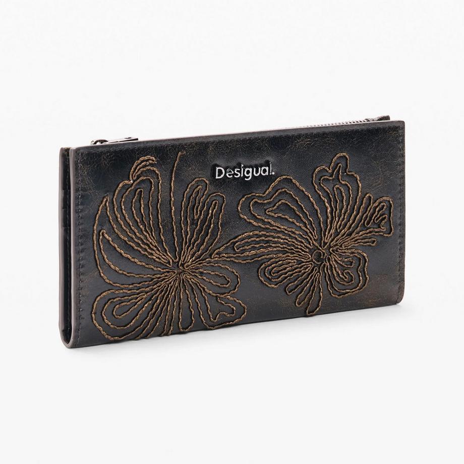 Desigual Besticktes Portemonnaie mit Blumenmuster  
