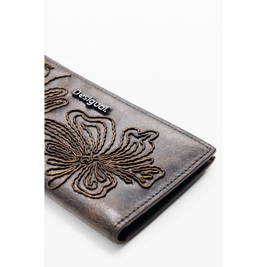 Desigual Besticktes Portemonnaie mit Blumenmuster  