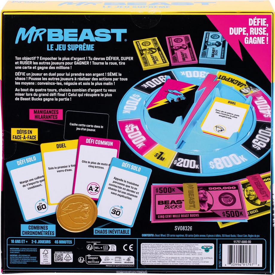 Moose Toys  MrBeast Ultimate Game, français 