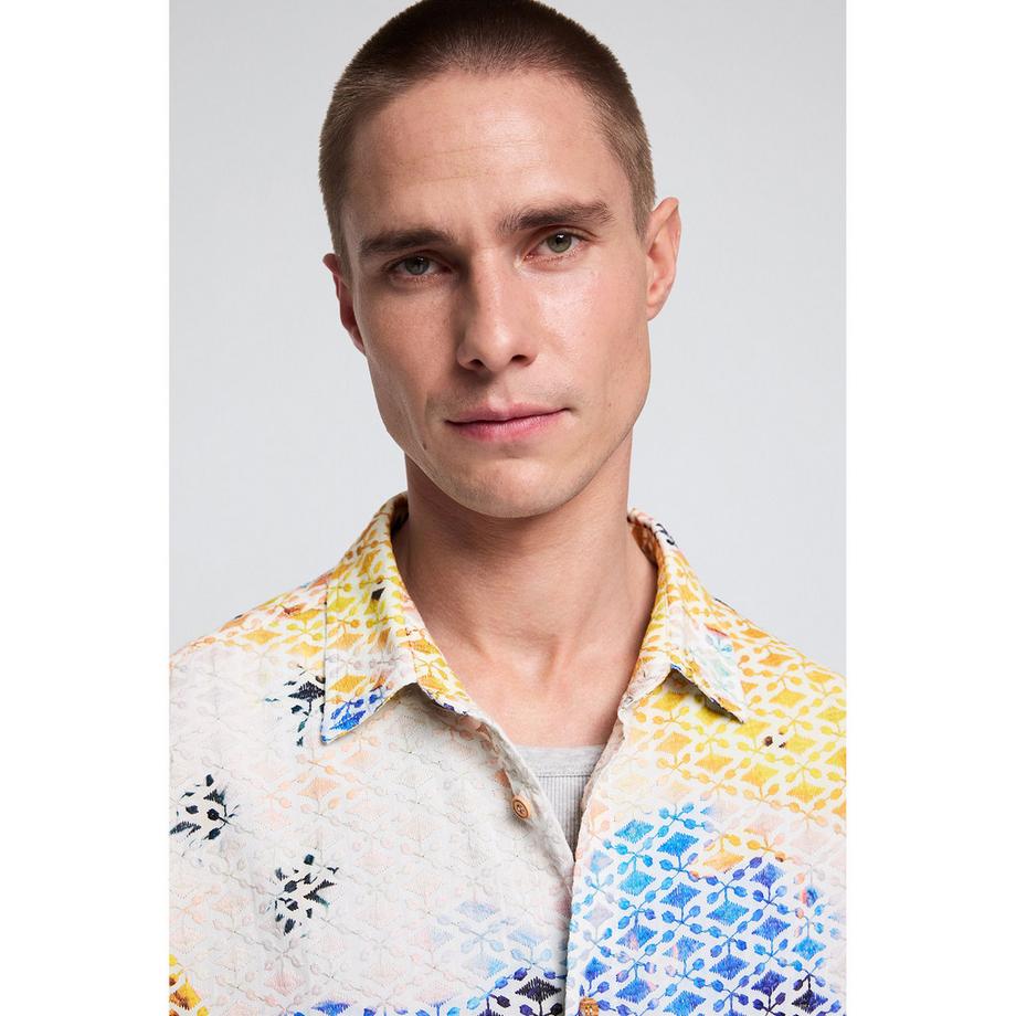 Desigual Chemise à manches courtes à motifs  