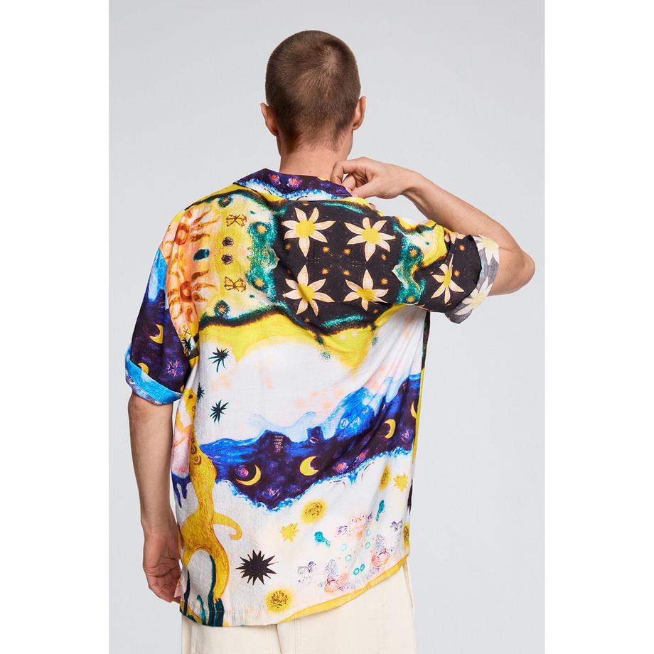 Desigual Chemise à Manches Courtes à Motifs  