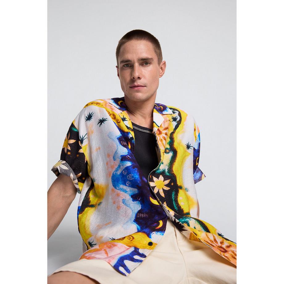 Desigual Chemise à Manches Courtes à Motifs  