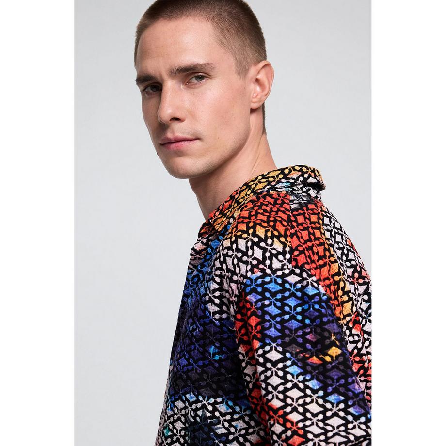 Desigual Chemise à manches longues à motifs  