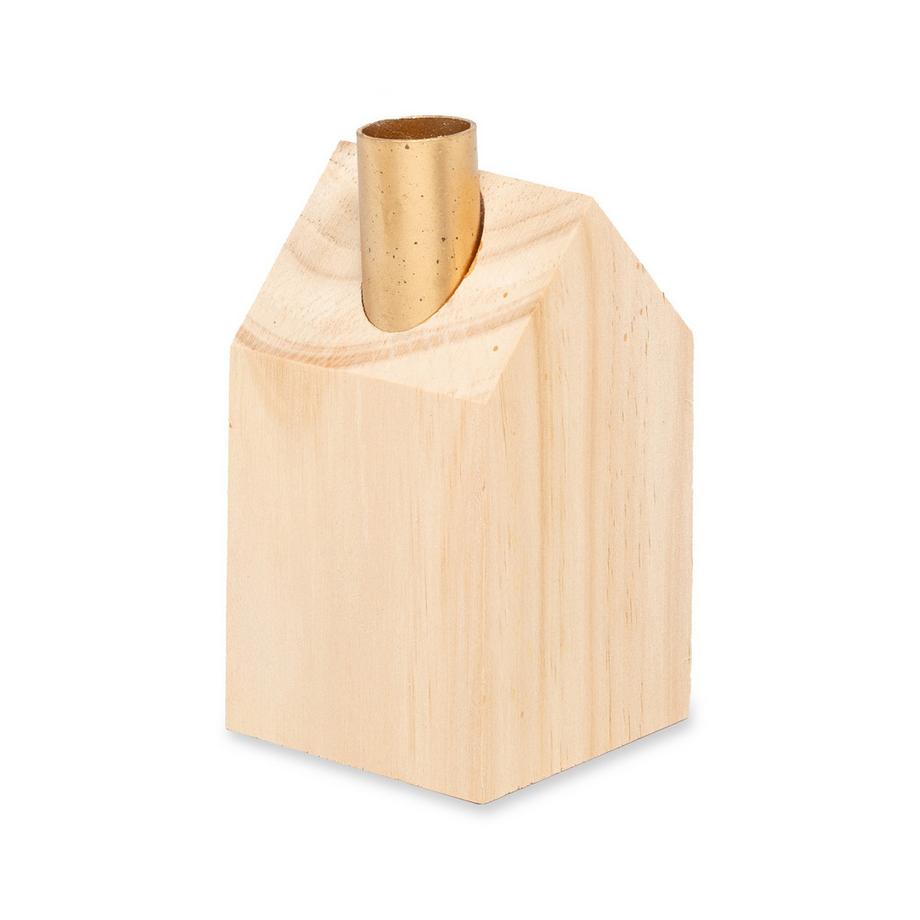 Manor Home Porte-bougies WOODEN HOUSE ADVENT 