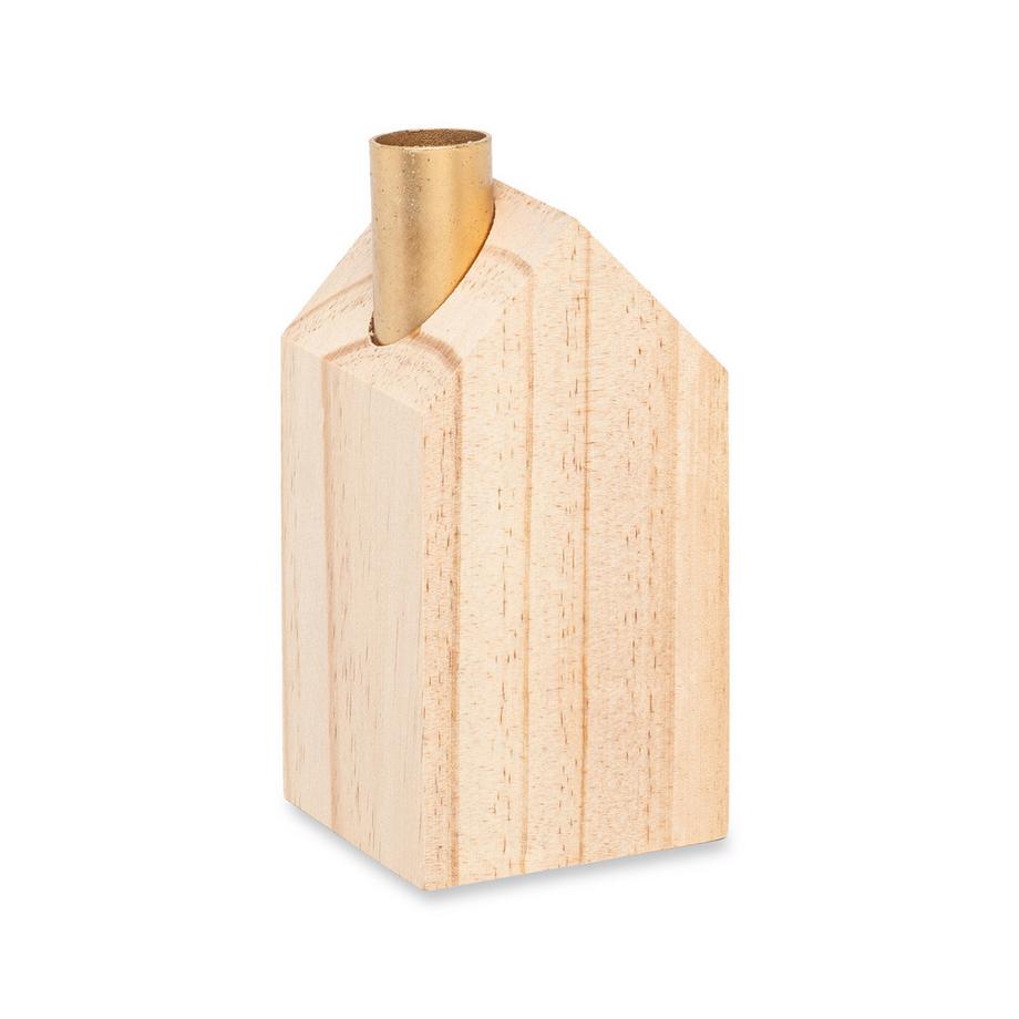Manor Home Porte-bougies WOODEN HOUSE ADVENT 