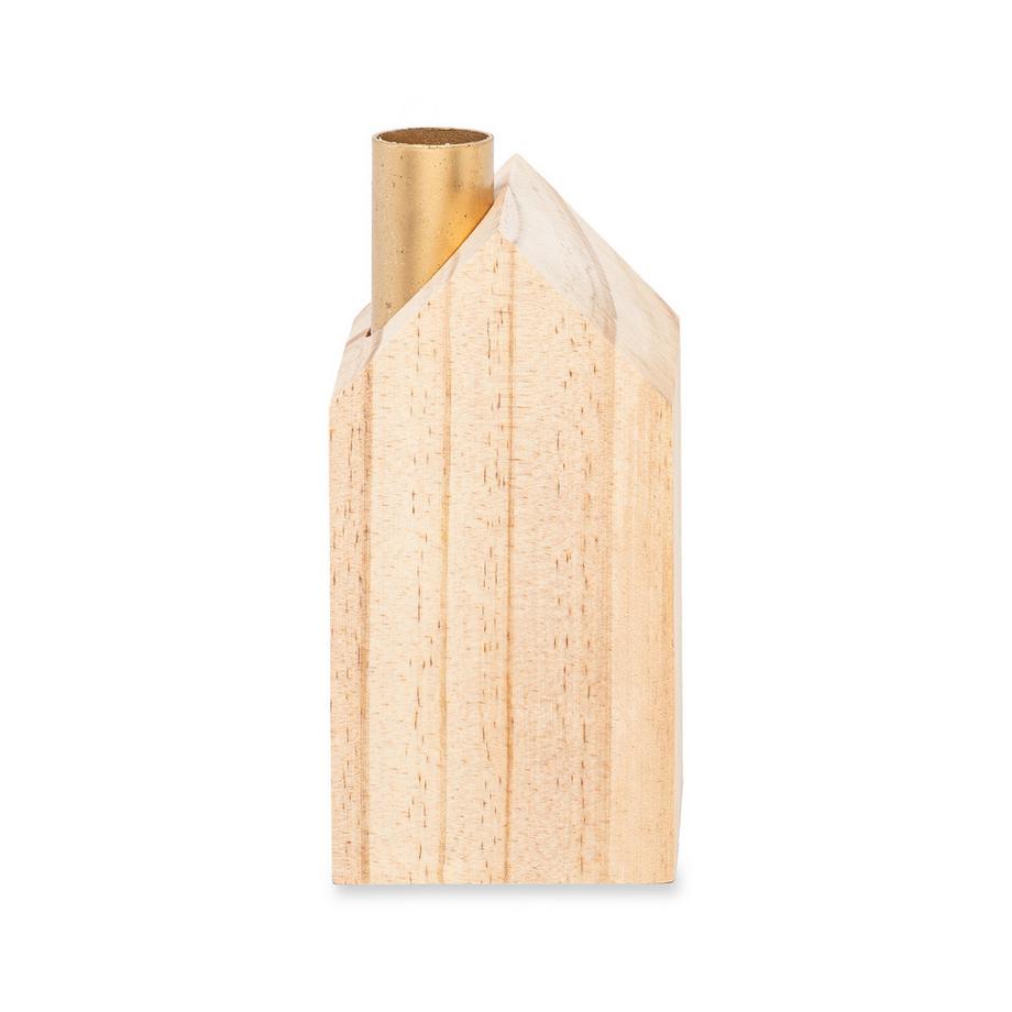 Manor Home Porte-bougies WOODEN HOUSE ADVENT 