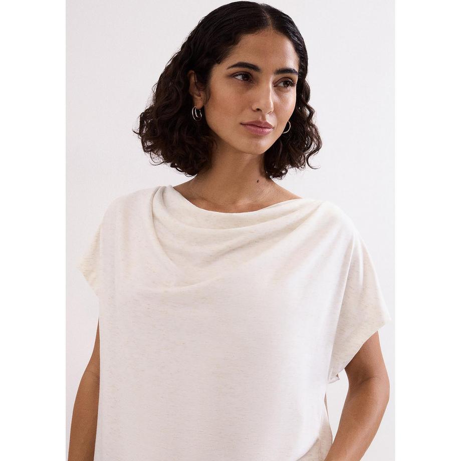 Phase Eight Kurzarm T-Shirt mit drapiertem Ausschnitt  