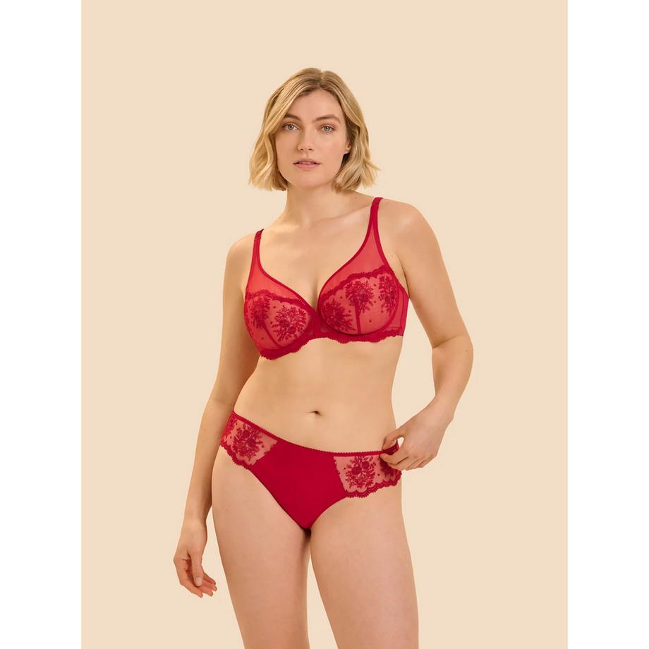 SIMONE PERELE Intrigue Slip avec broderie et maille  