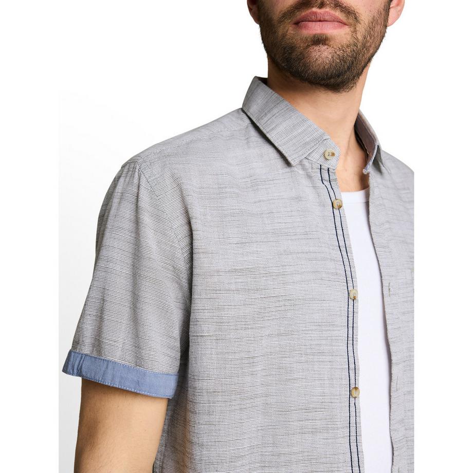 TOM TAILOR Camicia Button Down a Maniche Corte  