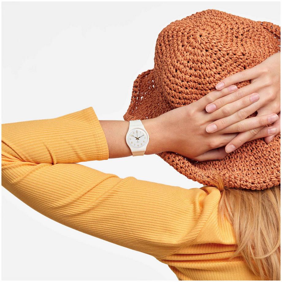 swatch WHITE BISHOP Horloge analogique 