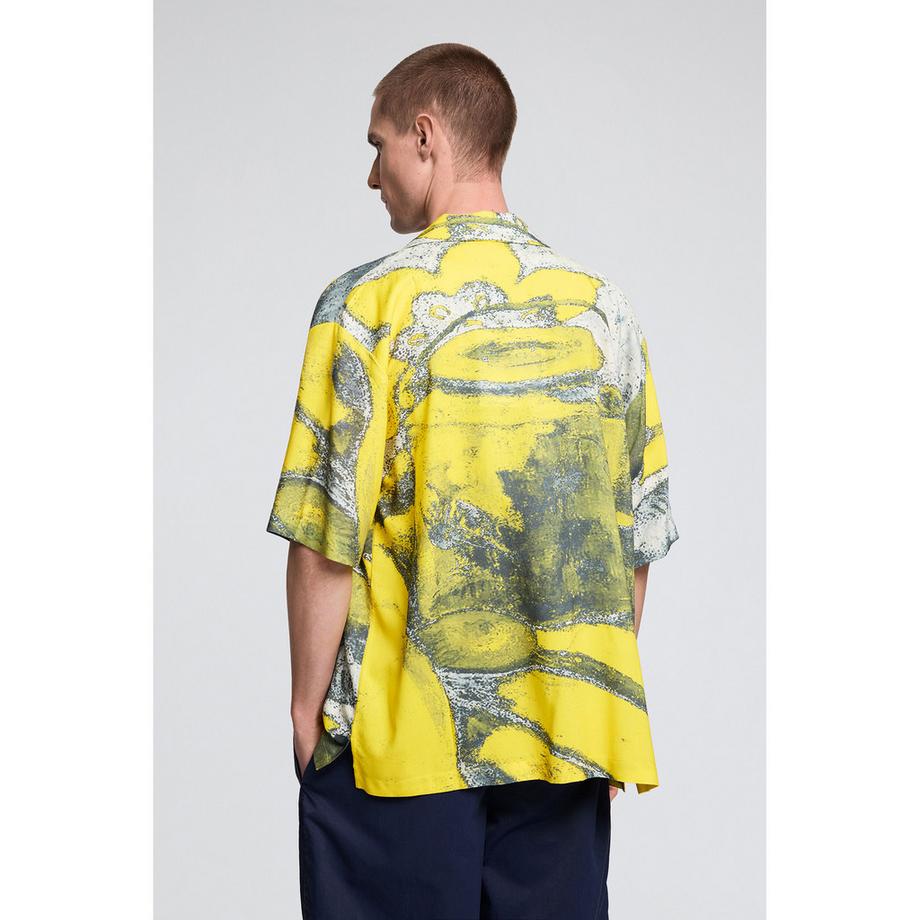 Desigual Camicia Maniche Corte Stampa Astratta  