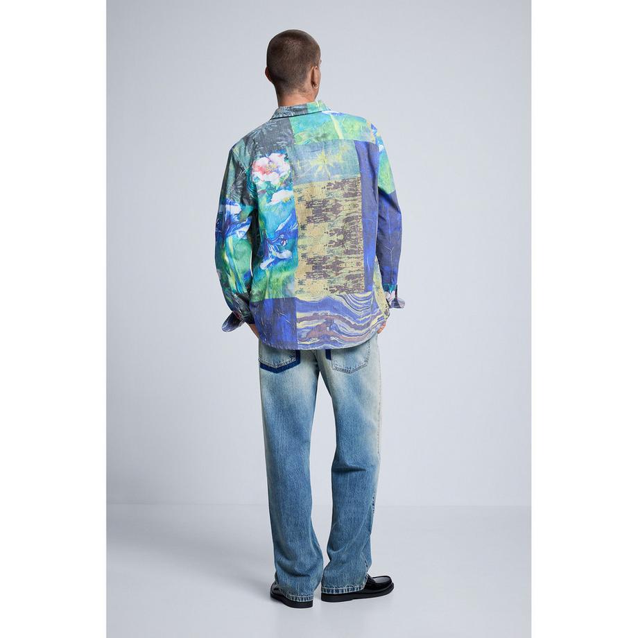 Desigual Camicia a maniche lunghe stampata  