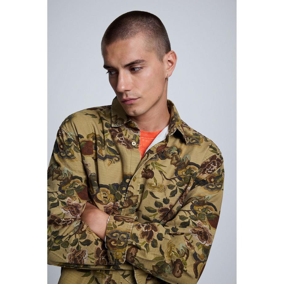 Desigual Blumendruck Hemd  