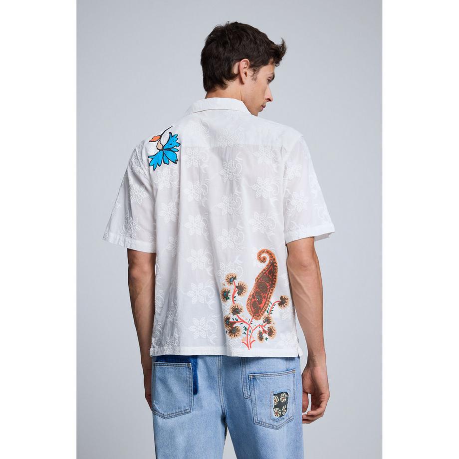 Desigual Kurzarmhemd mit Paisley-Druck  