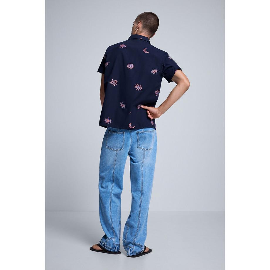 Desigual Camicia maniche corte con stampa floreale  