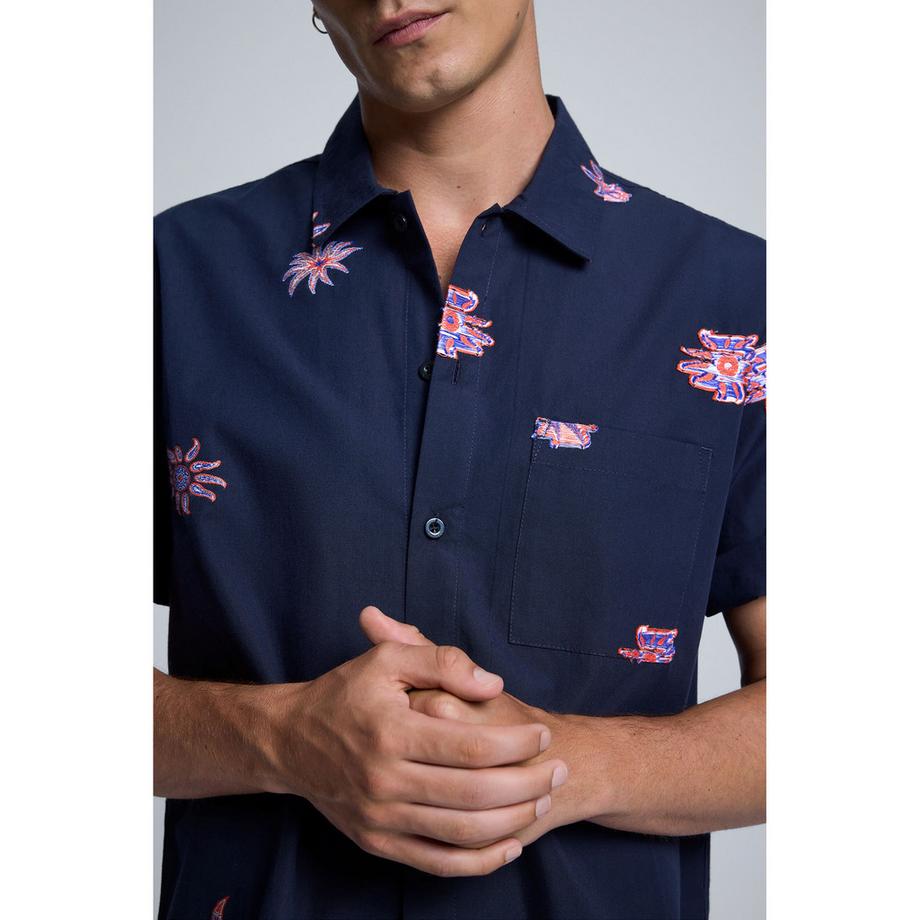 Desigual Camicia maniche corte con stampa floreale  