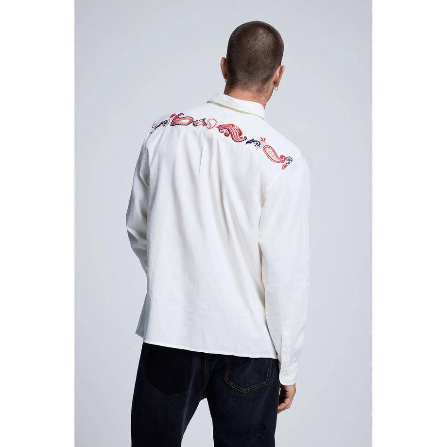 Desigual Paisley besticktes Hemd  