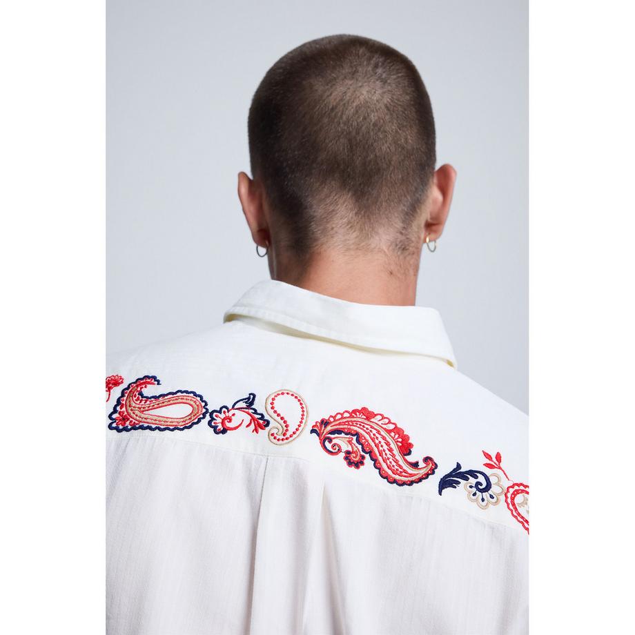 Desigual Paisley besticktes Hemd  