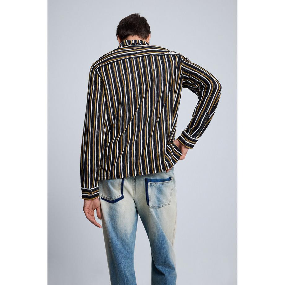 Desigual Camicia a maniche lunghe a righe  