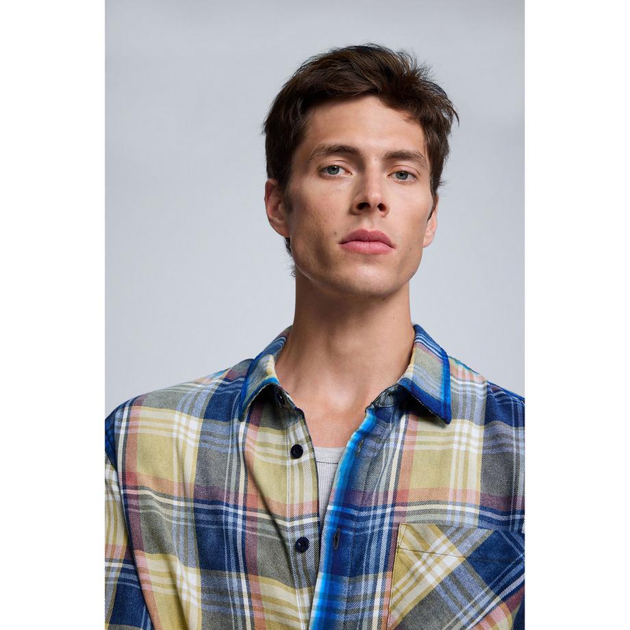 Desigual Kariertes Langarmhemd  
