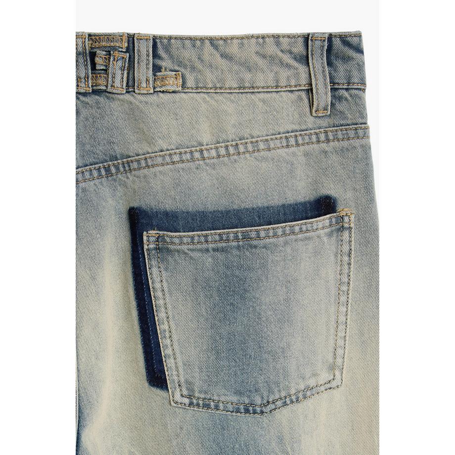 Desigual Jeans Gamba Dritta Effetto Ombre  