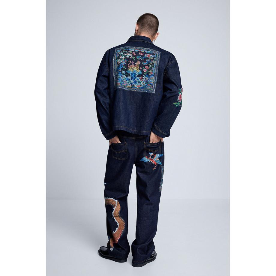 Desigual Veste en jean brodée  