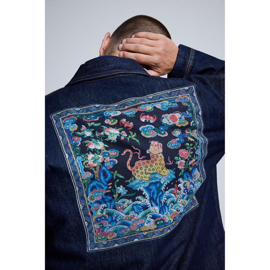 Desigual Veste en jean brodée  