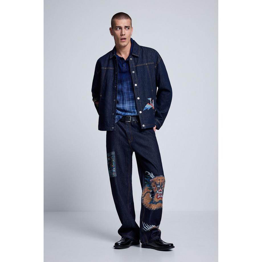 Desigual Veste en jean brodée  