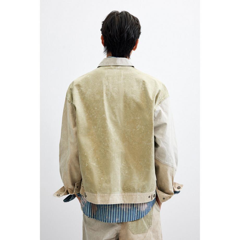 Desigual Veste en coton lavé avec poches poitrine  