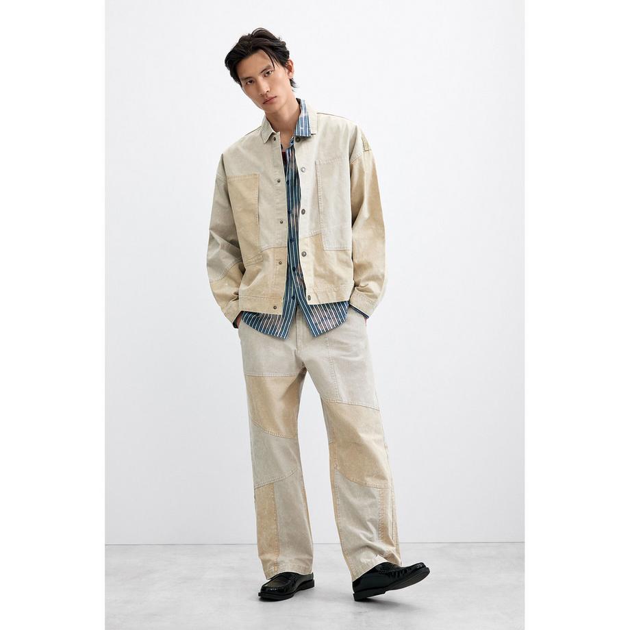 Desigual Veste en coton lavé avec poches poitrine  