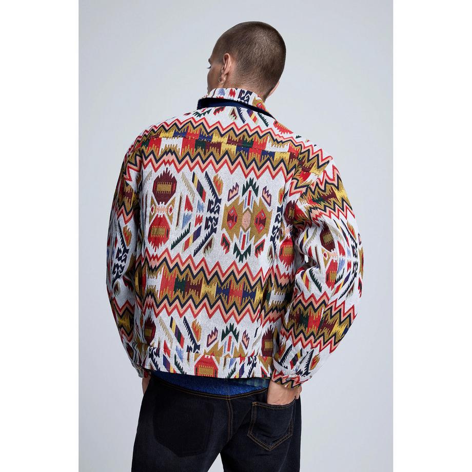 Desigual Veste à fermeture éclair motif  