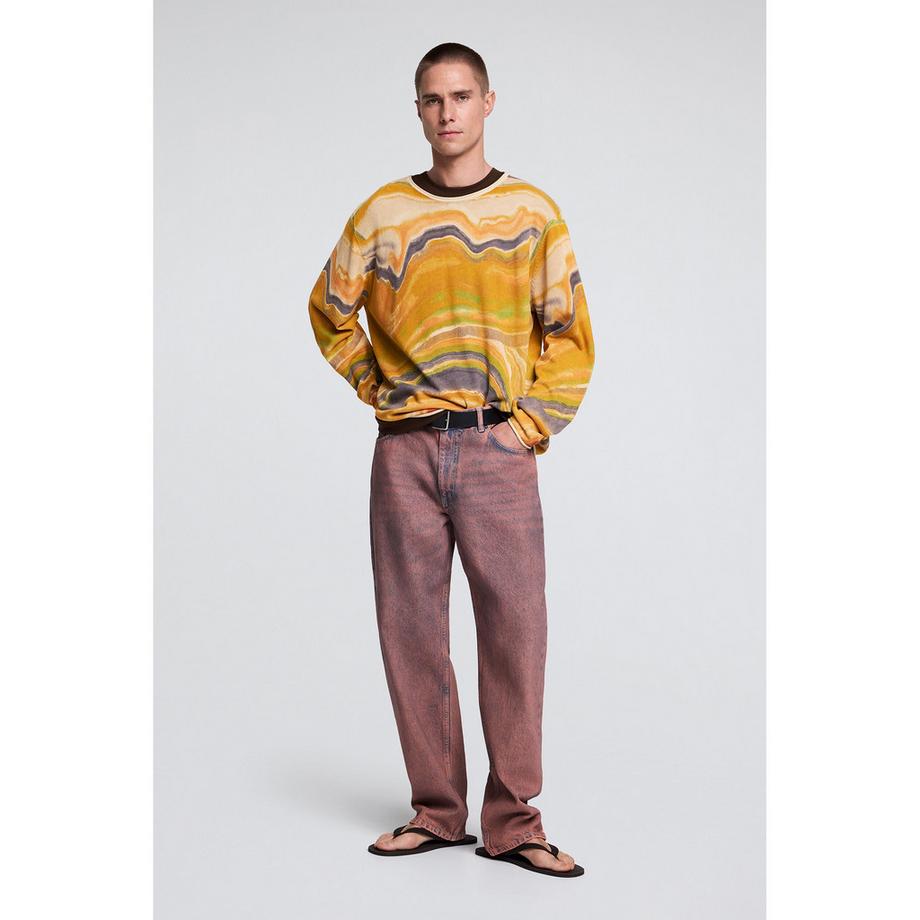 Desigual Gemusterter Langarm Pullover  