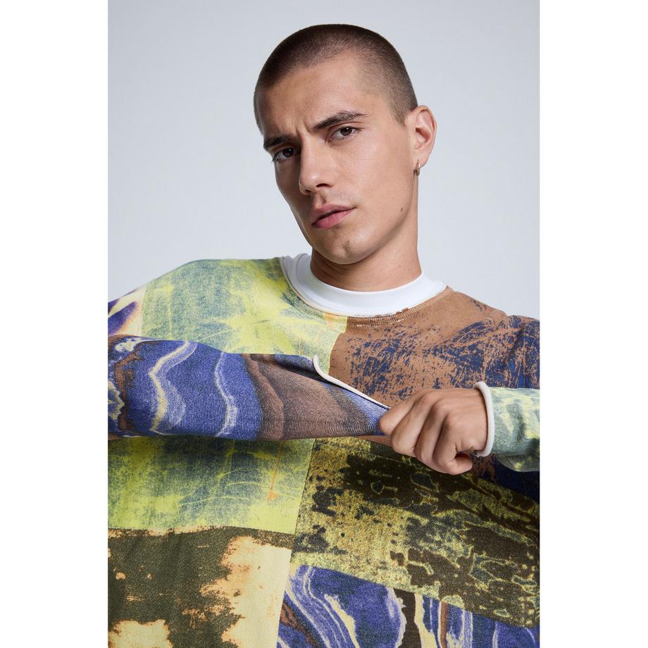 Desigual Pullover à Imprimé Graphique  