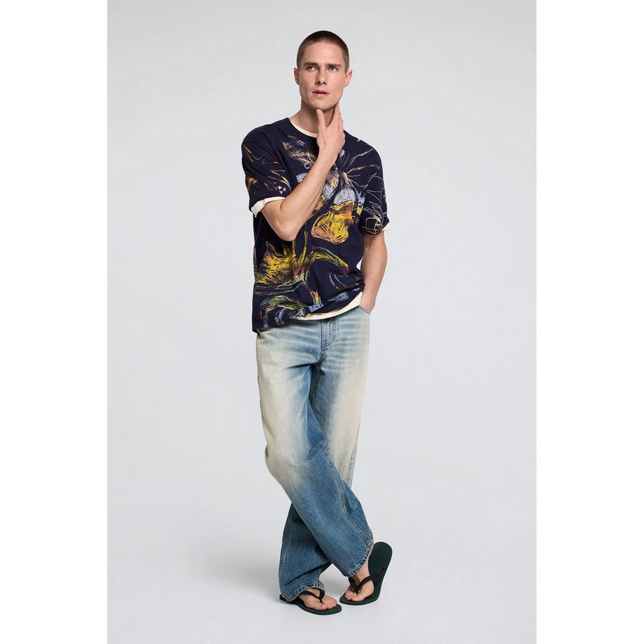 Desigual T-shirt à imprimé floral  