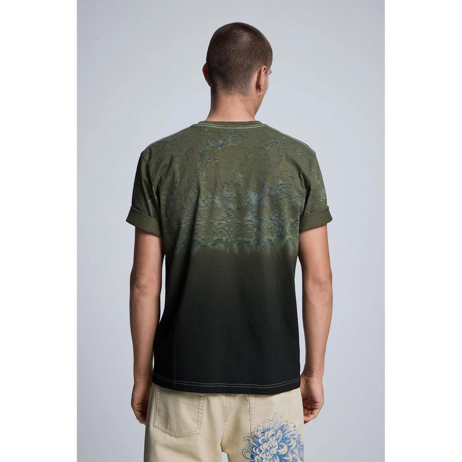 Desigual T-shirt à imprimé graphique avec effet ombre  