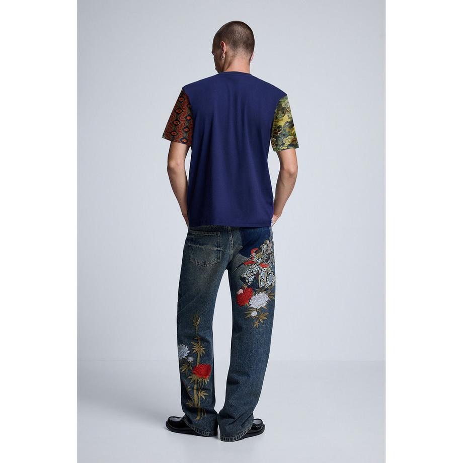 Desigual T-shirt con stampa patchwork  