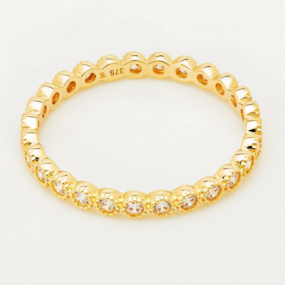 Collection N° 9  Bague avec zirconia synth. 