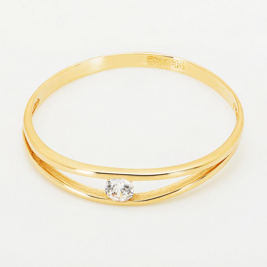 Collection N° 9  Bague avec zirconia synth. 