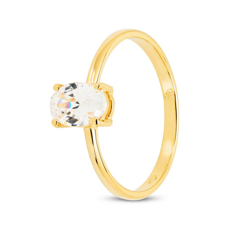 Bague avec zirconia synth.