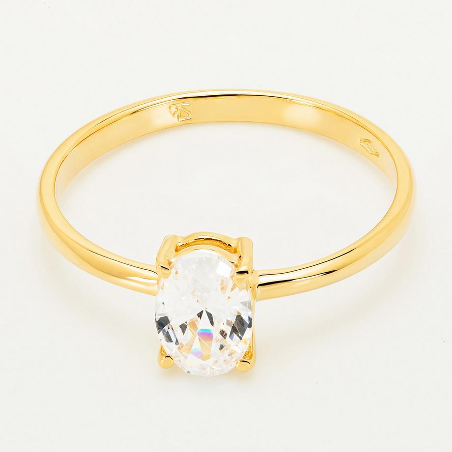 Collection N° 9  Bague avec zirconia synth. 