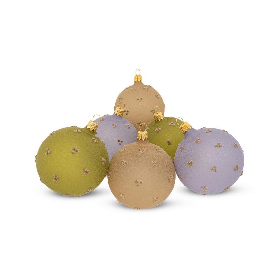 Manor Home Weihnachtskugel Set Pastell 