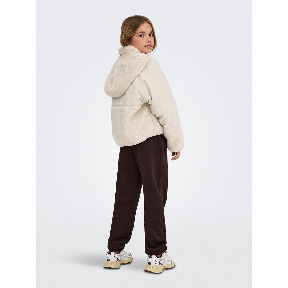 KIDS ONLY Kapuzenjacke mit Sherpa-Futter  