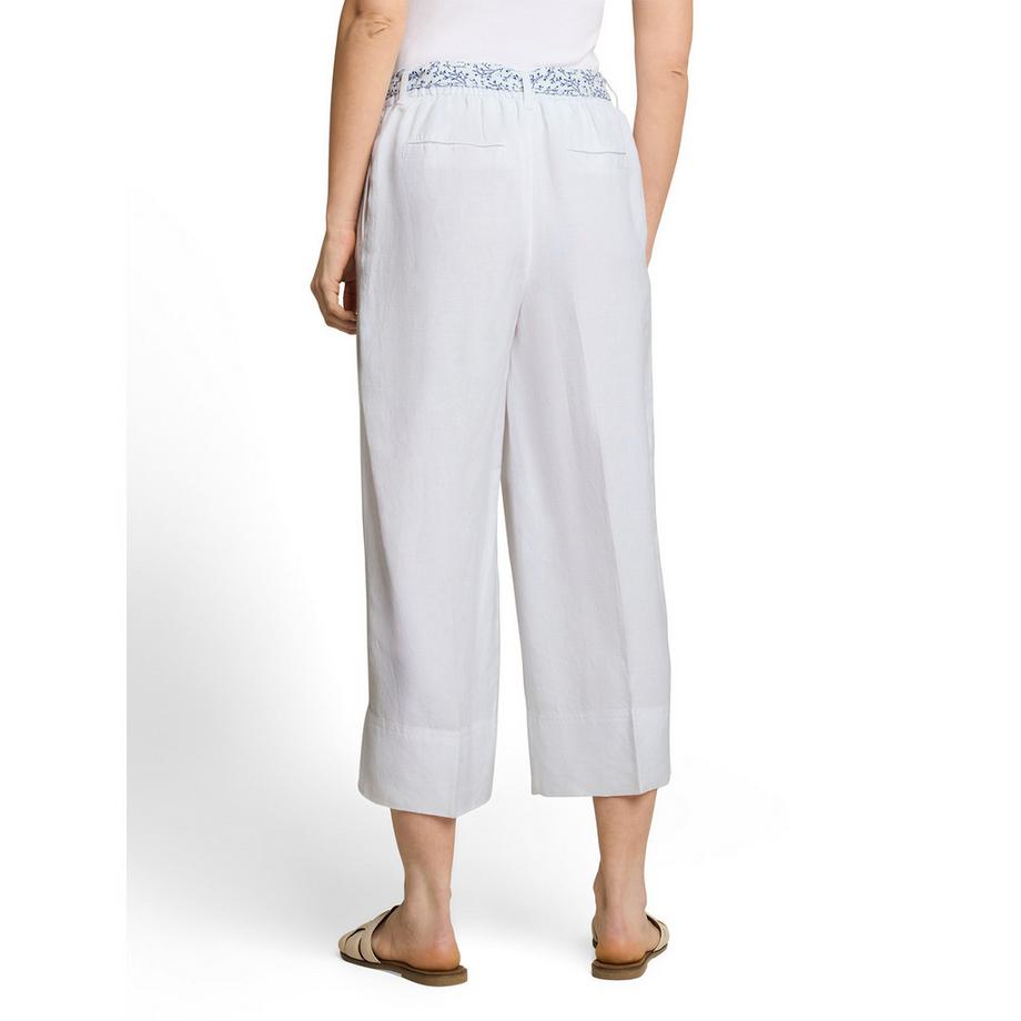 TOM TAILOR Pantalon Culotte avec ceinture à motifs  