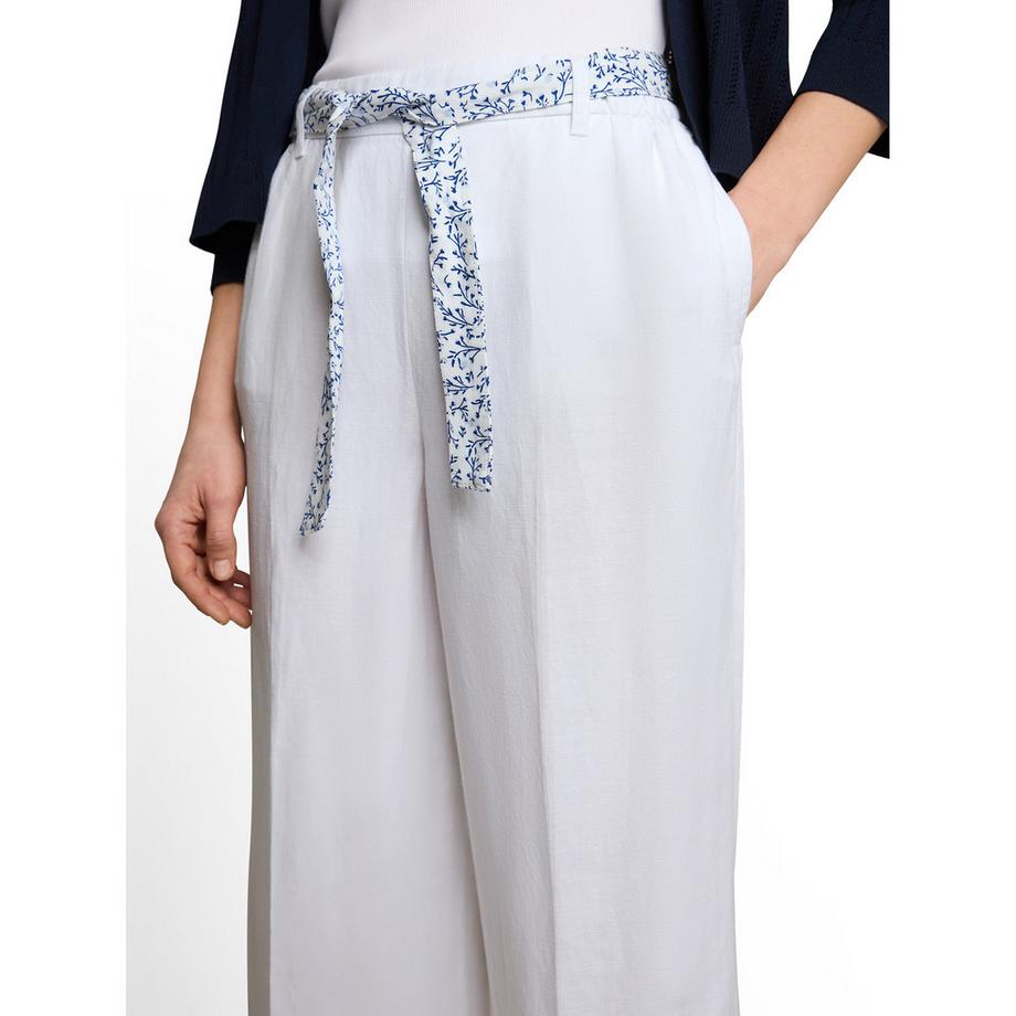 TOM TAILOR Pantalon Culotte avec ceinture à motifs  