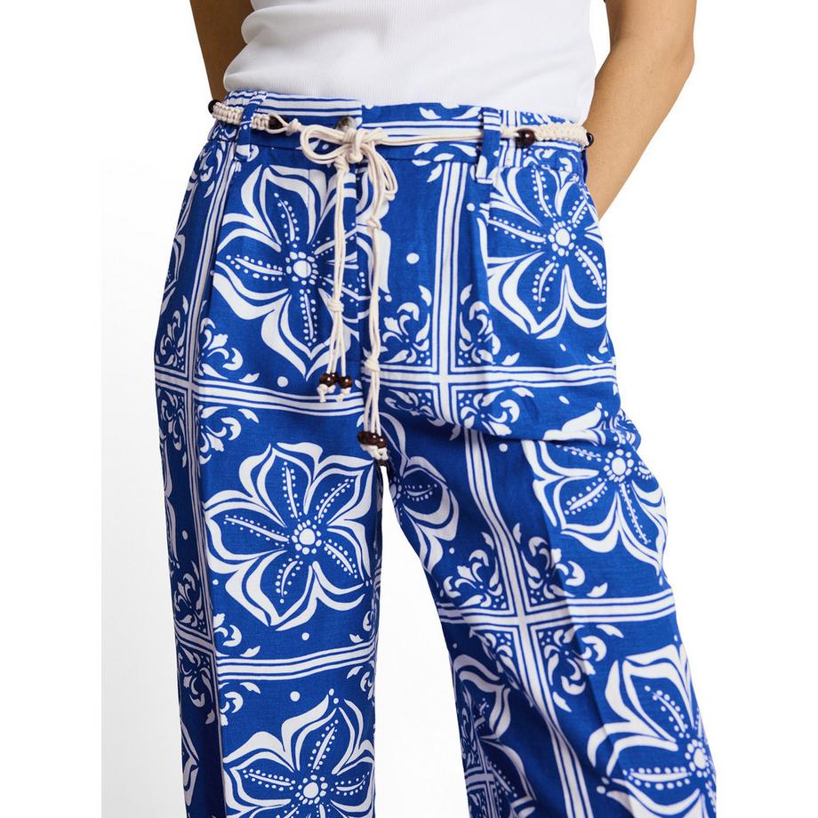 TOM TAILOR Pantalon large à motifs  