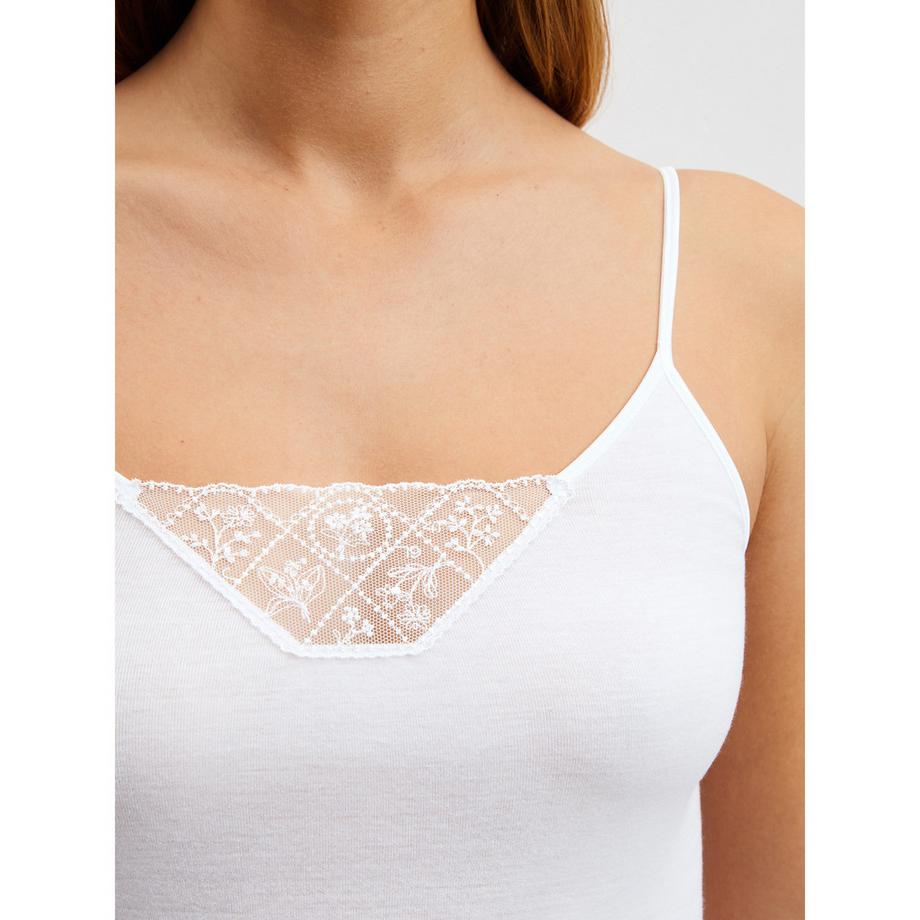 CALIDA Cotton Desire Top, spalline sottili  