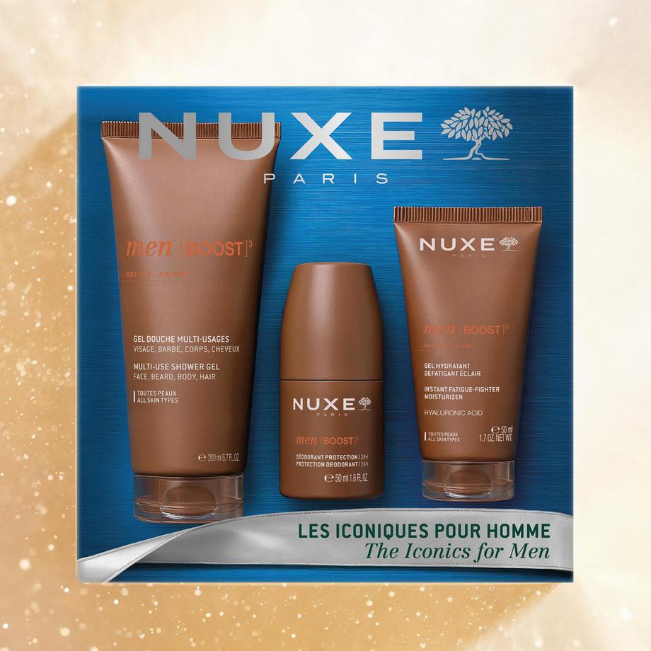 NUXE  Cofanetto regalo Natale Men [BOOST]³ Gli iconici da uomo 