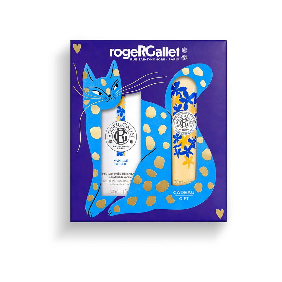 Coffret Eau Parfumée Bienfaisante Vanille Soleil 30ml et sa Crème Mains