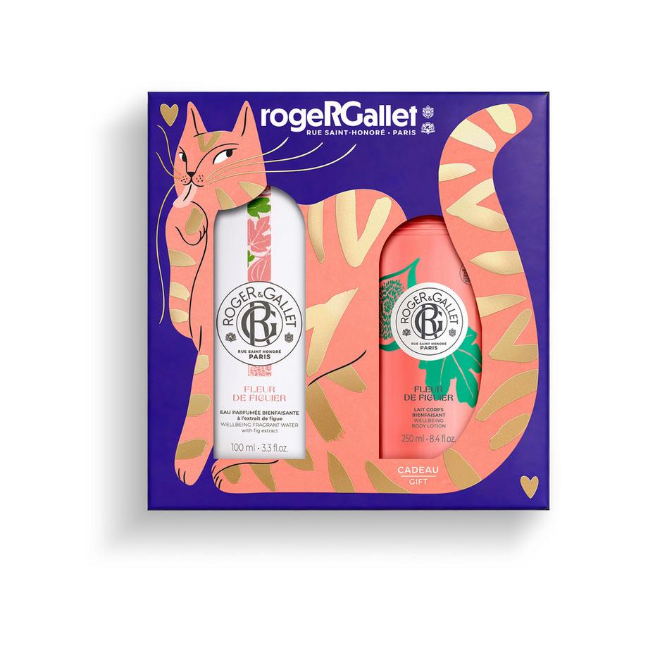 Coffret Eau Parfumée Bienfaisante Fleur De Figuier 100ml et son Lait Corps 